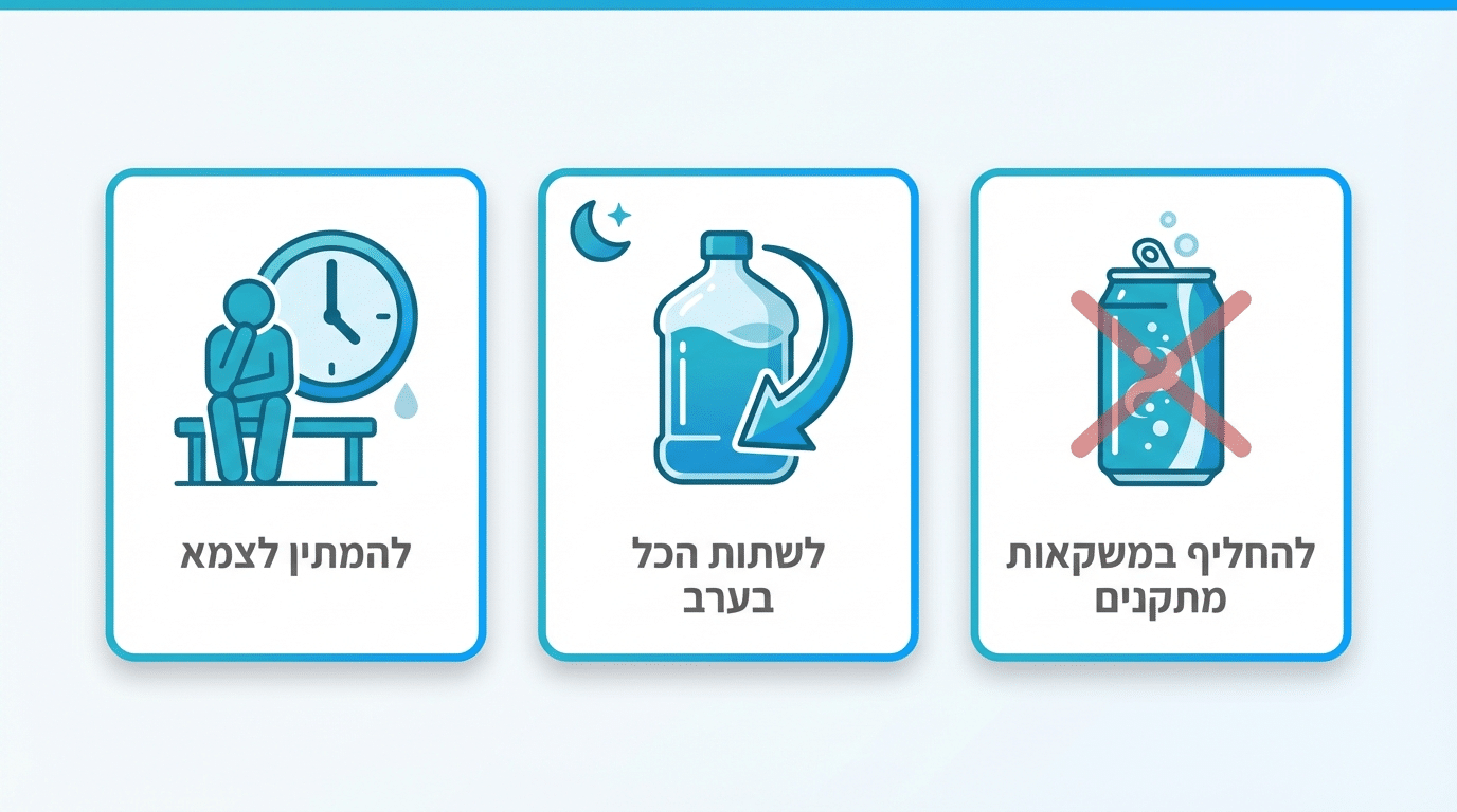 טעויות נפוצות בשתיית מים יומיומית