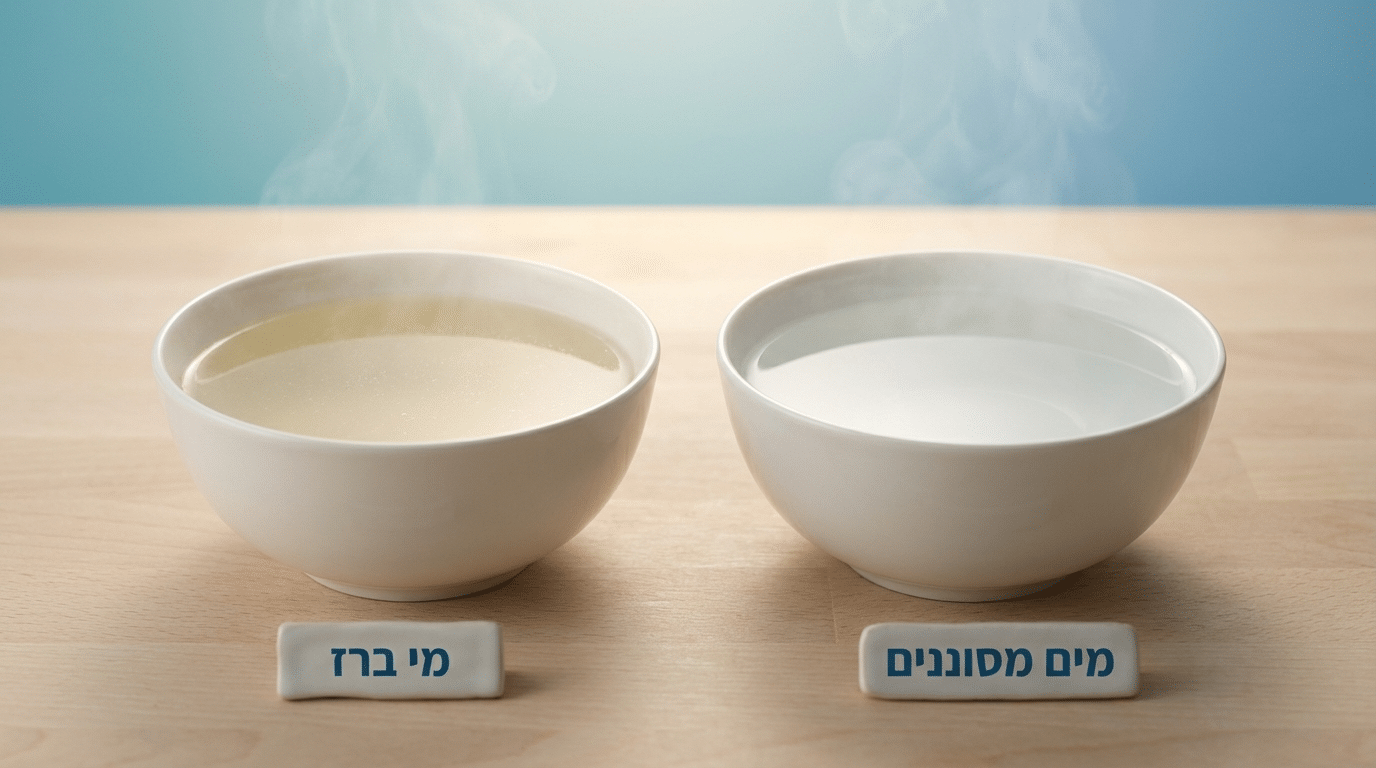 השפעת כלור במי ברז על טעם האוכל