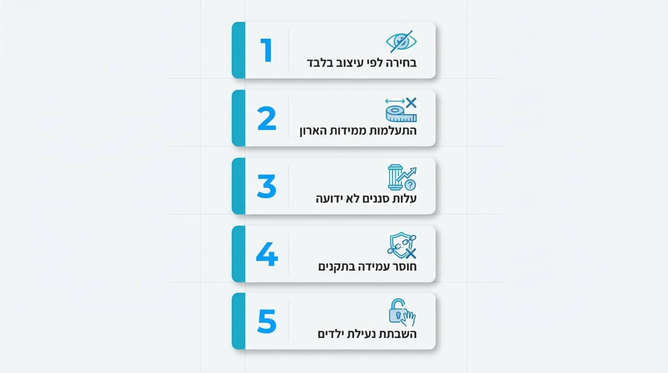 חמש טעויות נפוצות ברכישת בר מים