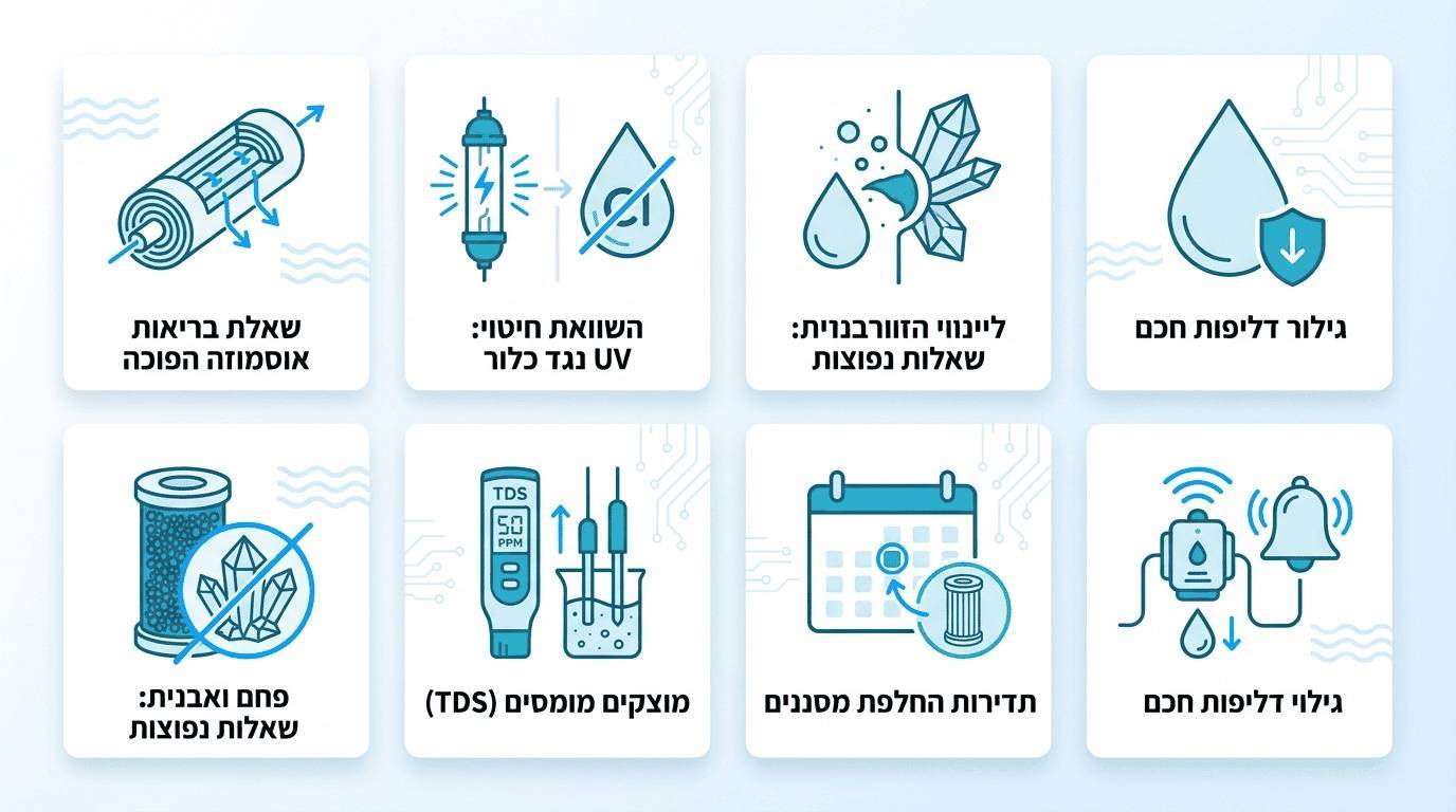 שאלות נפוצות על טכנולוגיות מים חדשות