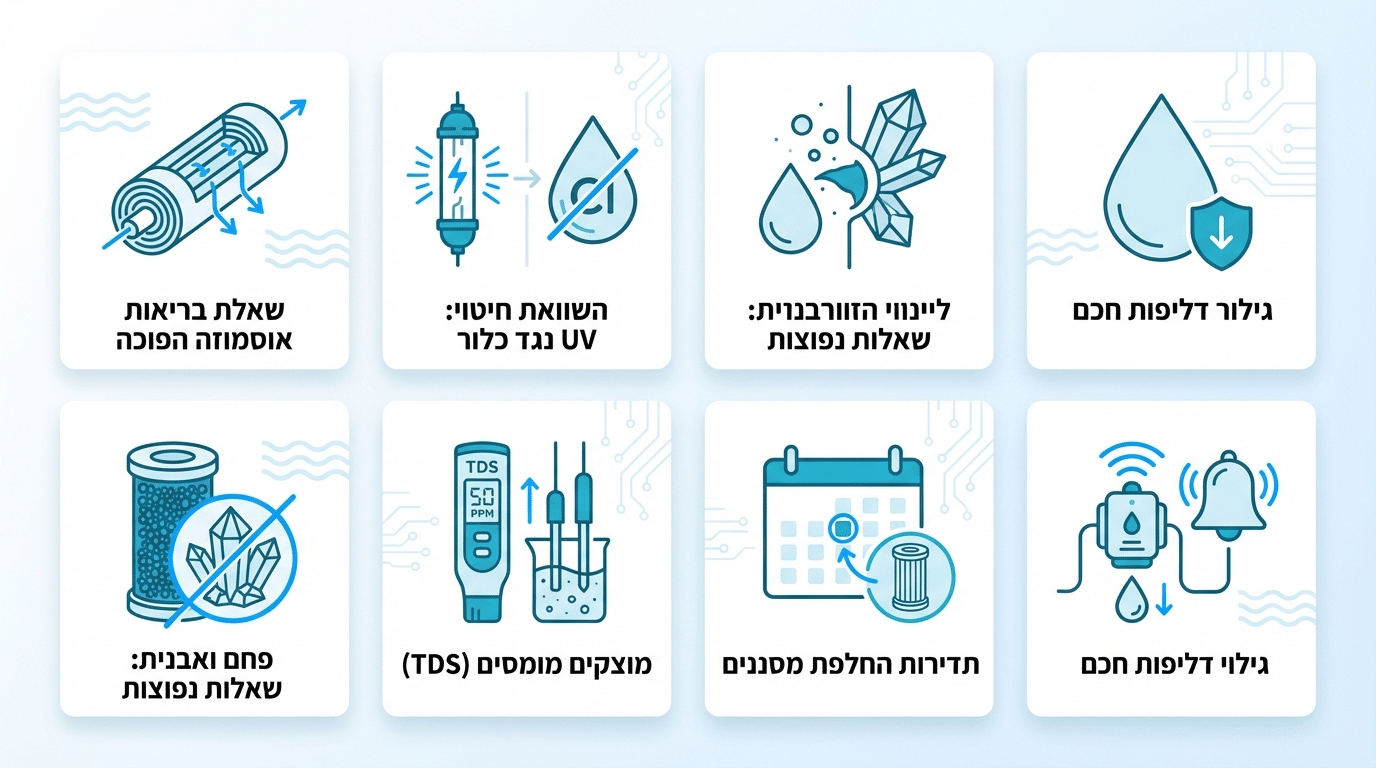 שאלות נפוצות על טכנולוגיות מים חדשות