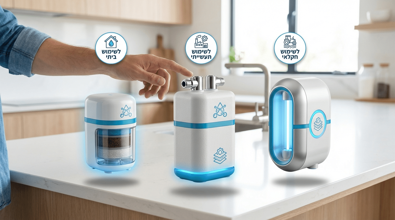 כיצד לבחור טכנולוגיית טיהור מים לפי הצורך הספציפי