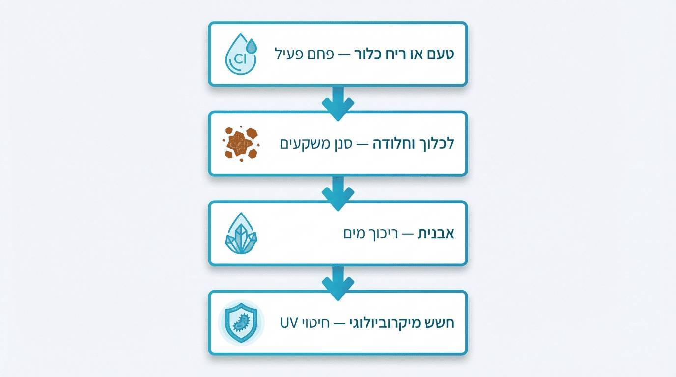 איך לבחור שיטת סינון מים לבית