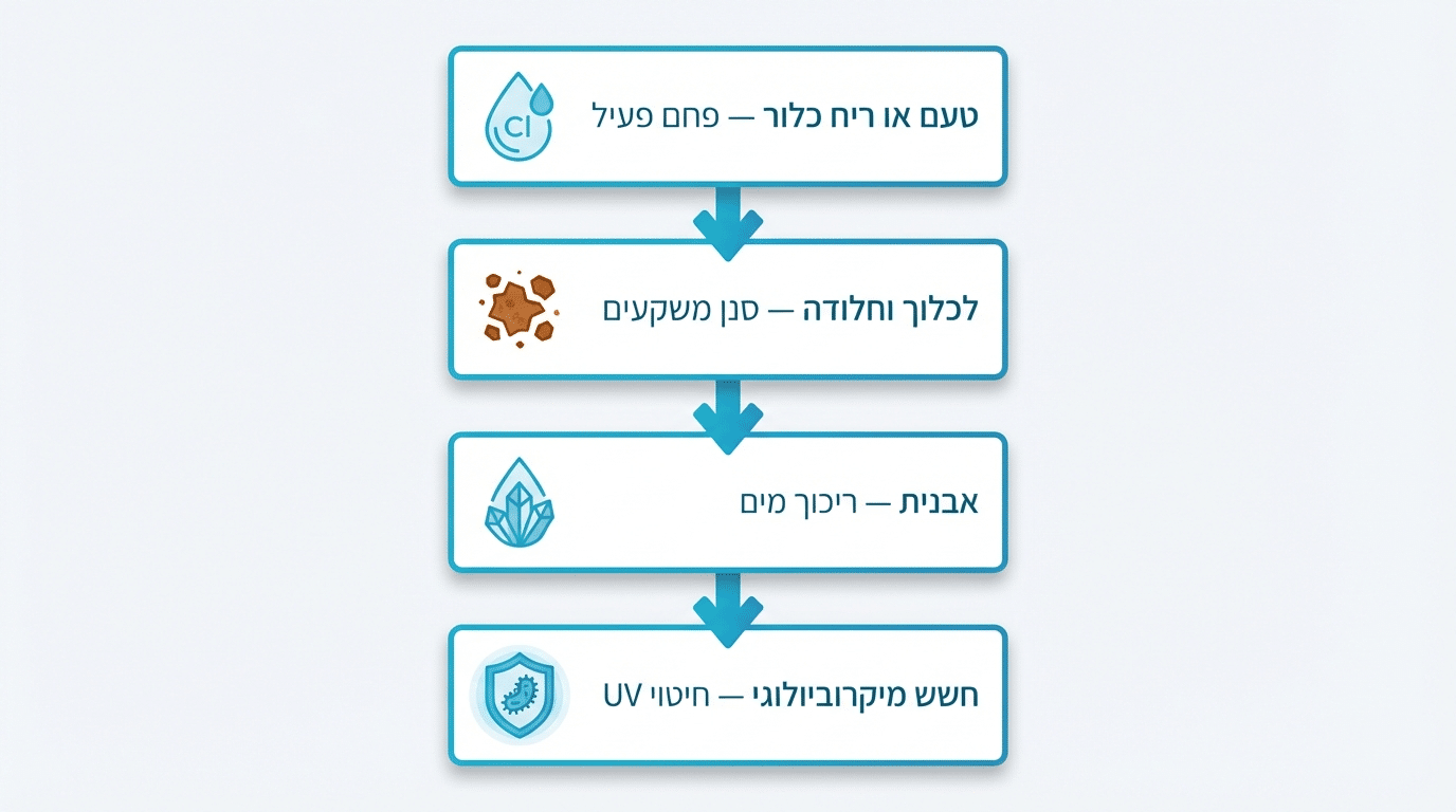 איך לבחור שיטת סינון מים לבית