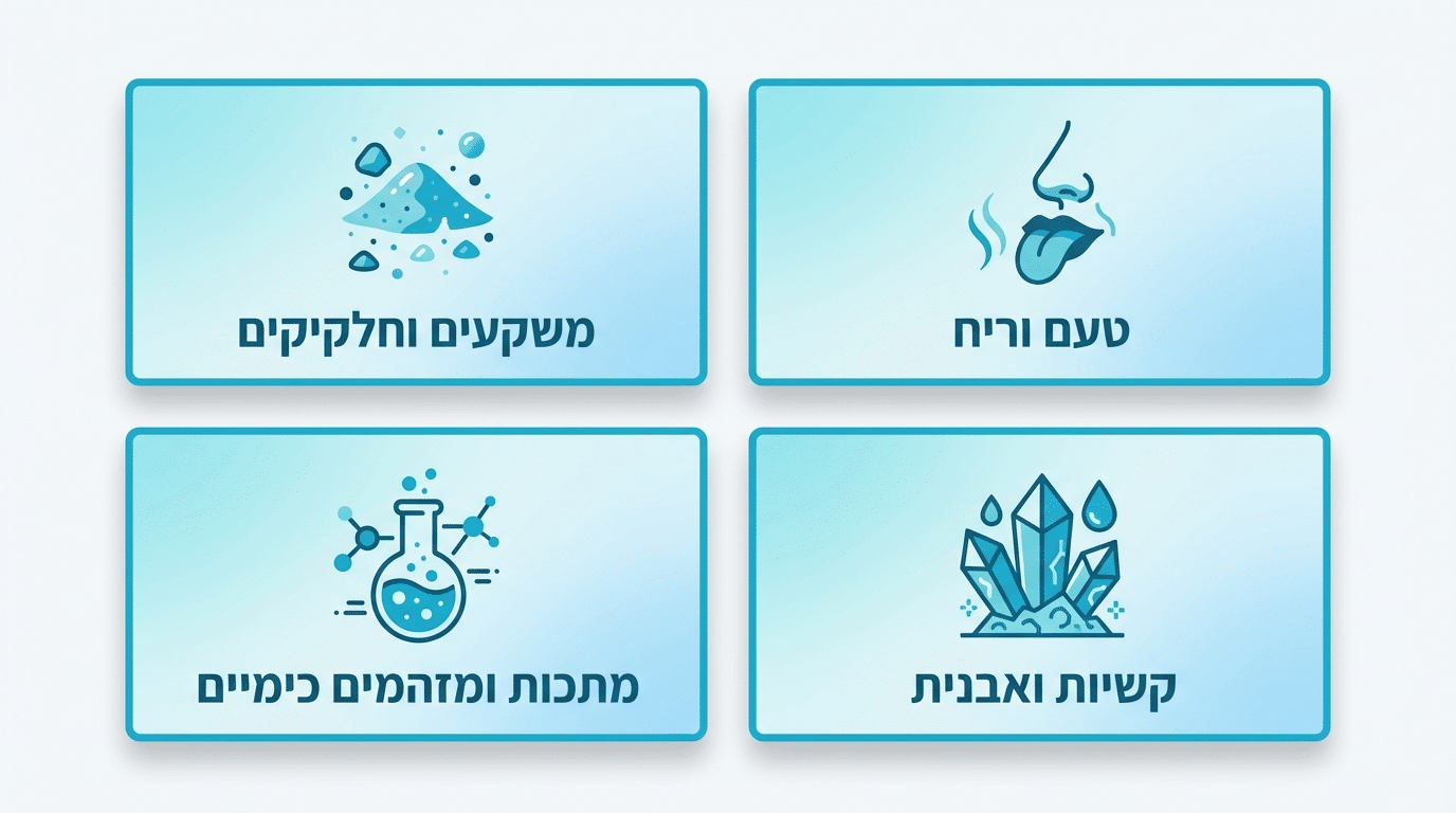 מזהמים במי ברז וטכנולוגיות סינון