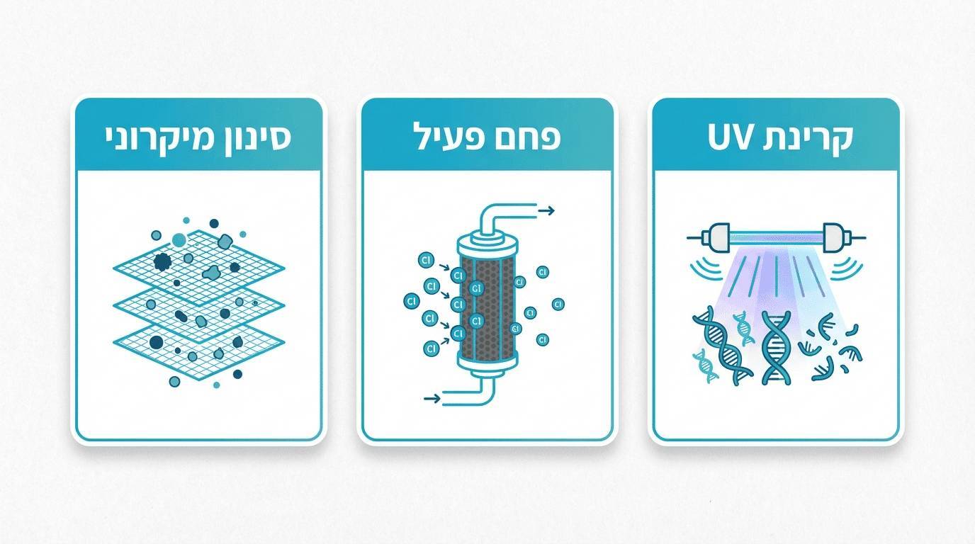 טכנולוגיות סינון וטיהור בברי מים
