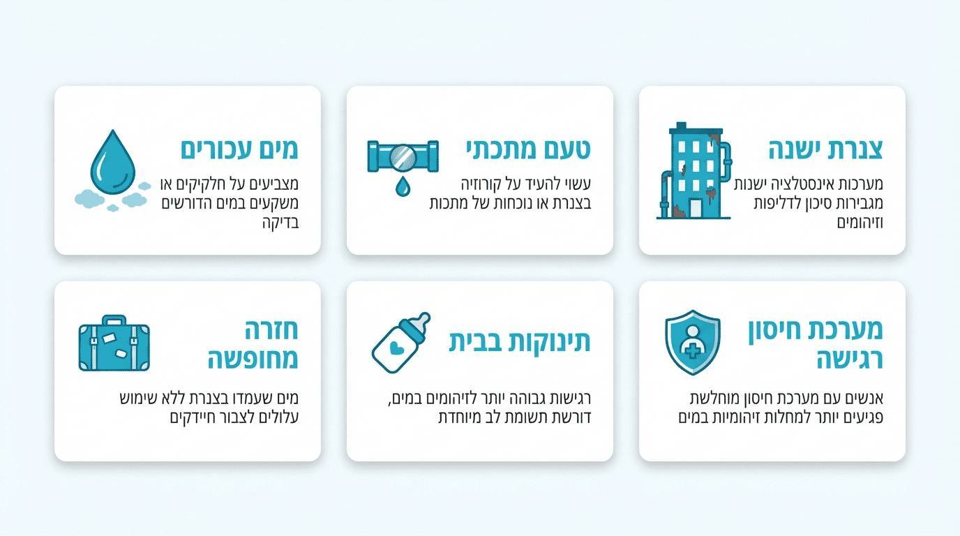 מתי להזמין בדיקת איכות מים בבית