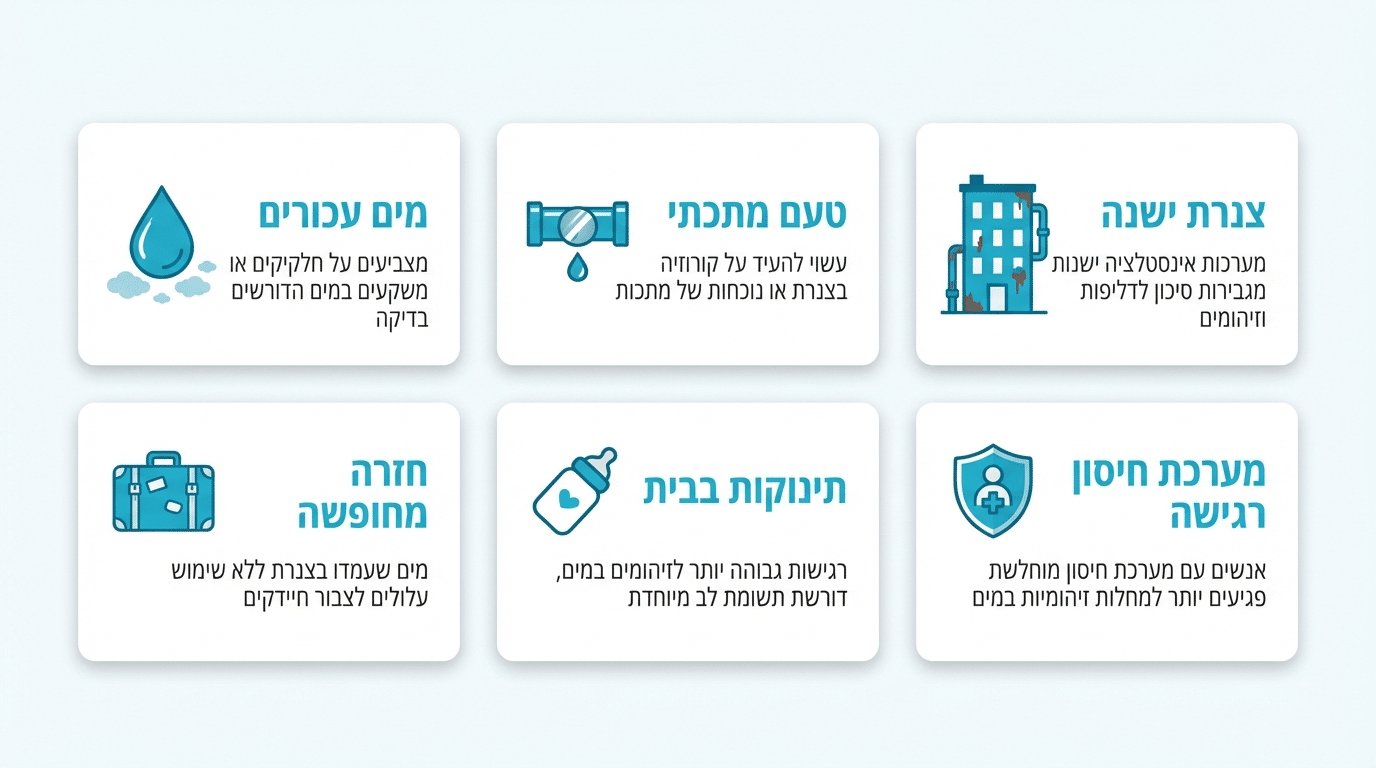 מתי להזמין בדיקת איכות מים בבית