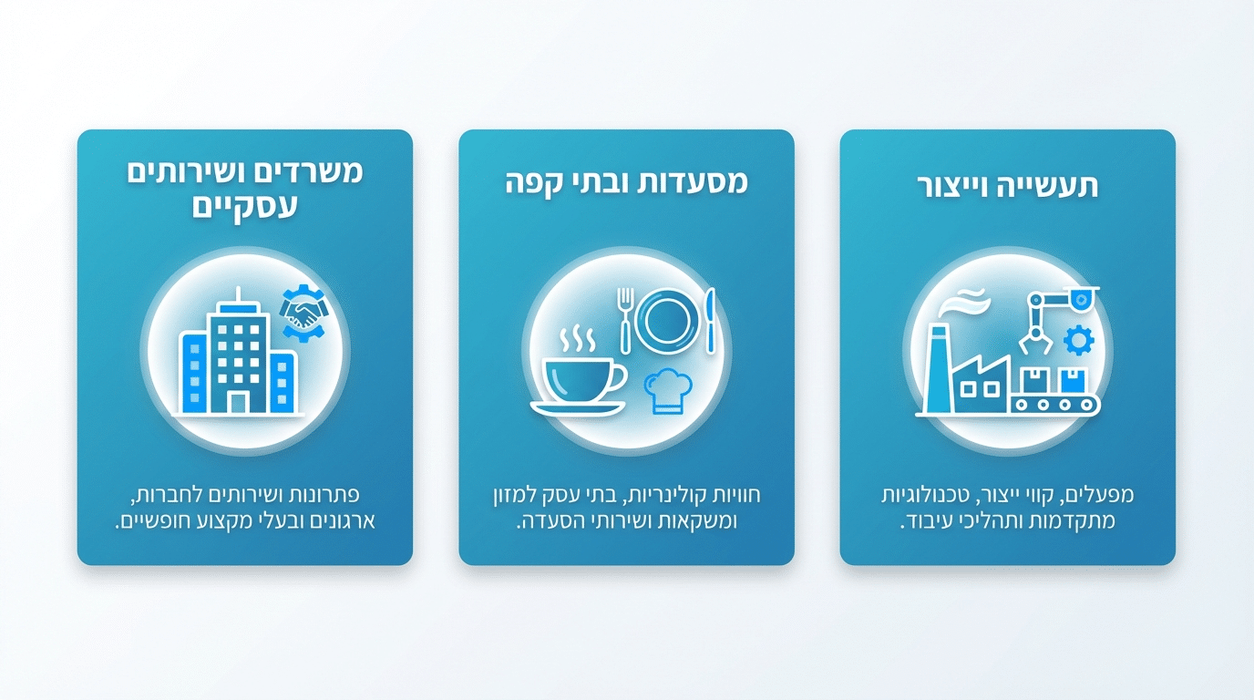 בחירת מערכת מים לפי סוג העסק